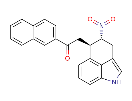 1-(naphthalen-2-yl)-2-((4R,5R)-4-nitro-1,3,4,5-tetrahydrobenzo[cd]indol-5-yl)ethanone