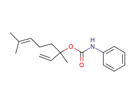 Molecular Structure of 118723-77-6 (1,6-Octadien-3-ol, 3,7-dimethyl-, phenylcarbamate)