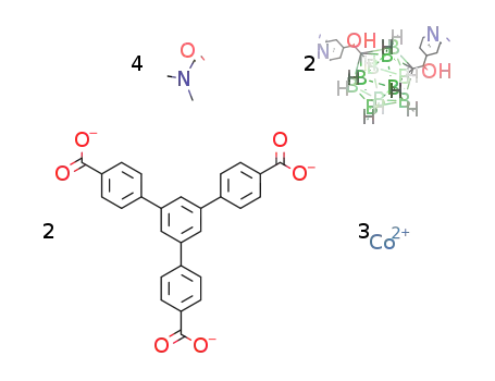 [Co3(BTB)2(1,7-bis{(pyridin-4′-yl)methanol}-1,7-dicarba-closo-dodecaborane)2]·4DMF