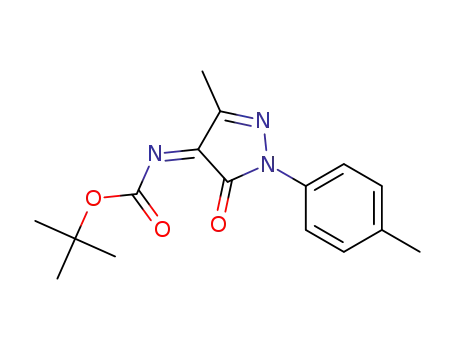 (Z)-tert-butyl (3-methyl-5-oxo-1-(p-tolyl)-1H-pyrazol-4(5H)-ylidene) carbamate