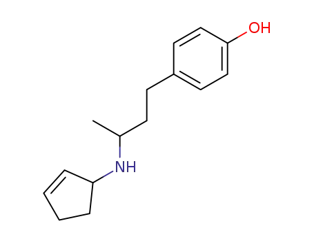 optically inactive 4-(3-cyclopent-2-enylamino-butyl)-phenol
