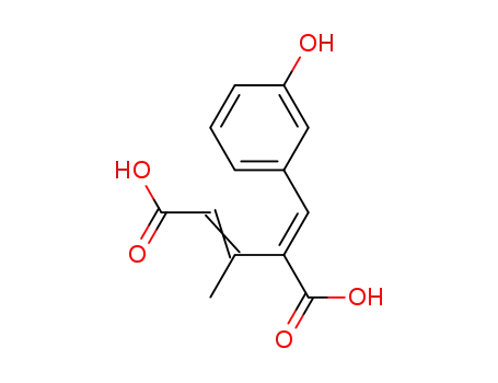4-((E)-3-hydroxy-benzylidene)-3-methyl-ξ-pentenedioic acid