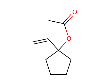 Molecular Structure of 79753-71-2 (Cyclopentanol, 1-ethenyl-, acetate)