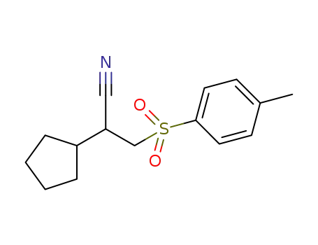 2-cyclopentyl-3-tosylpropanenitrile