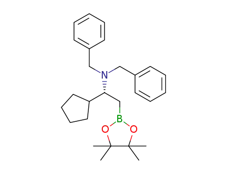 (R)-N,N-dibenzyl-1-cyclopentyl-2-(4,4,5,5-tetramethyl-1,3,2-dioxaborolan-2-yl)ethan-1-amine