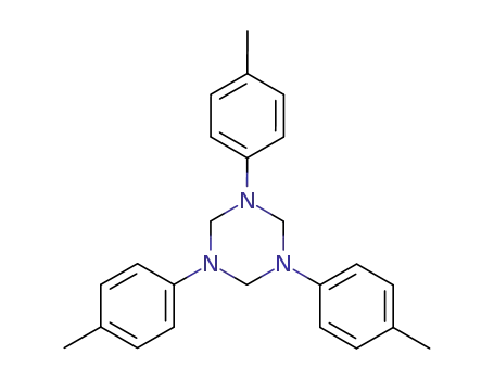 Molecular Structure of 6639-47-0 (1,3,5-Triazine, hexahydro-1,3, 5-tris (4-methylphenyl)-)