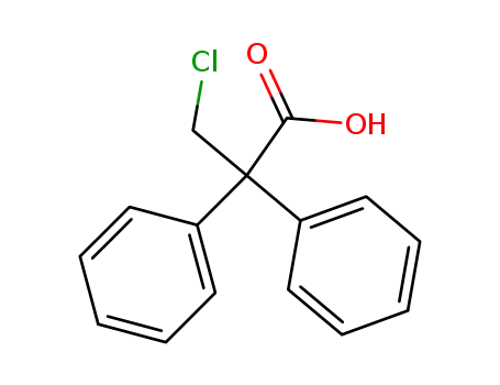 Molecular Structure of 25209-42-1 (3-chloro-2,2-diphenylpropanoic acid)