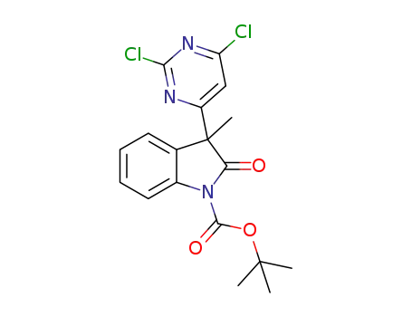 tert-butyl 3-(2,6-dichloropyrimidin-4-yl)-3-methyl-2-oxoindoline-1-carboxylate