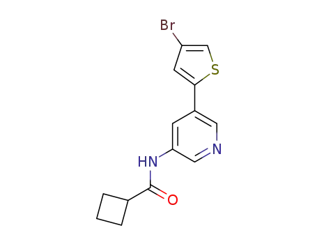 N-(5-(4-bromothiophen-2-yl)pyridin-3-yl)cyclobutanecarboxamide