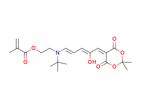 2-(tert-butyl ((1E,3Z)-5-(2,2-dimethyl-4,6-dioxo-1,3-dioxan-5-ylidene)-4-hydroxypenta-1,3-dien-1-yl)amino)ethyl methacrylate