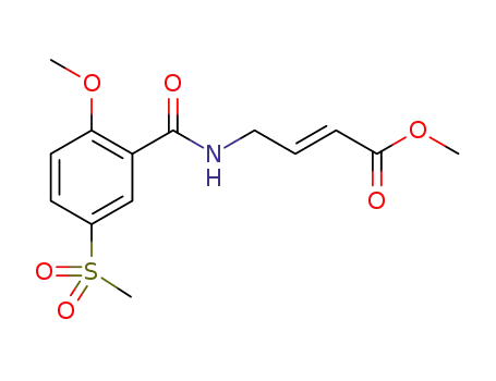 (E)-methyl 4-(2-methoxy-5-(methylsulfonyl)benzamido)but-2-enoate