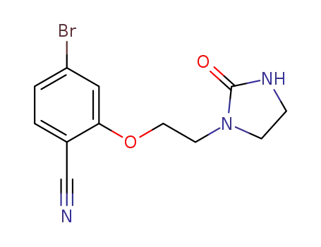 4-bromo-2-(2-(2-oxoimidazolidin-1-yl)ethoxy)benzonitrile