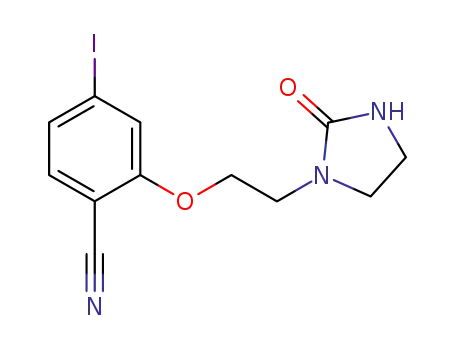 4-Iodo-2-(2-(2-oxoimidazolidinyl)-ethoxy)benzonitrile