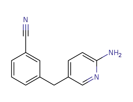 3-((6-aminopyridin-3-yl)methyl)benzonitrile