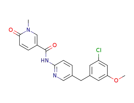 N-(5-(3-chloro-5-methoxybenzyl)pyridin-2-yl)-1-methyl-6-oxo-1,6-dihydropyridine-3-carboxamide