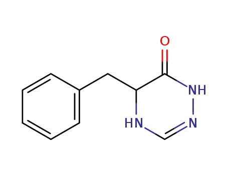 Molecular Structure of 128070-22-4 (1,2,4-Triazin-6(1H)-one, 2,5-dihydro-5-(phenylmethyl)-)