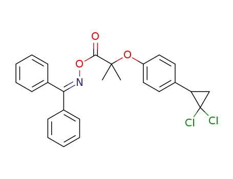 diphenylmethanone O-(2-(4-(2,2-dichlorocyclopropyl)phenoxy)-2-methylpropanoyl)oxime