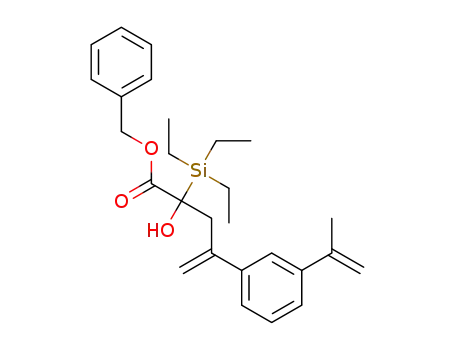 benzyl 2-hydroxy-4-(3-(prop-1-en-2-yl)phenyl)-2-(triethylsilyl)-pent-4-enoate