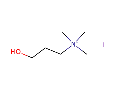 Molecular Structure of 5930-60-9 (1-Propanaminium, 3-hydroxy-N,N,N-trimethyl-, iodide)