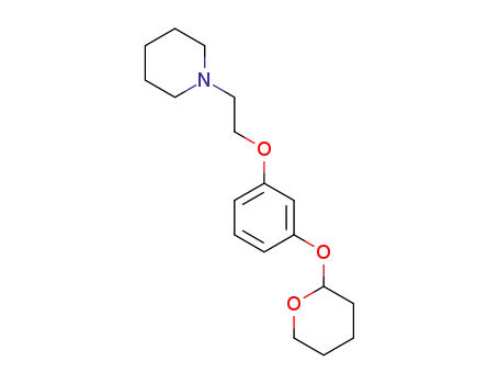 1-(2-(3-((tetrahydro-2H-pyran-2-yl)oxy)phenoxy)ethyl)piperidine