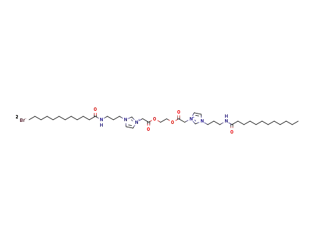 3,3′-{ethane-1,2-diylbis[oxy(2-oxoethane-2,1-diyl)]}bis{1-[3(dodecanoylamino)propyl]-1H-imidazol-3-ium} dibromide