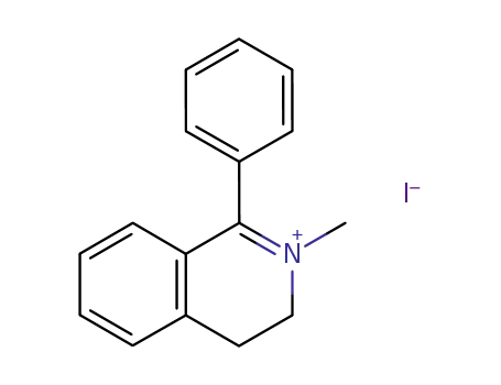 Molecular Structure of 69311-06-4 (Isoquinolinium, 3,4-dihydro-2-methyl-1-phenyl-, iodide)