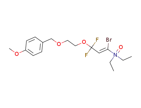 (Z)-1-bromo-N,N-diethyl-3,3-difluoro-3-(2-((4-methoxybenzyl)oxy)ethoxy)prop-1-en-1-amine N-oxide