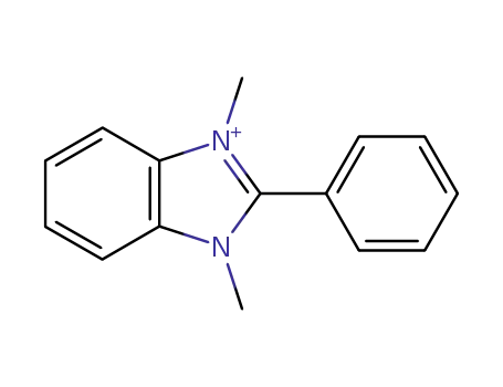 Molecular Structure of 50578-44-4 (1H-Benzimidazolium, 1,3-dimethyl-2-phenyl-)
