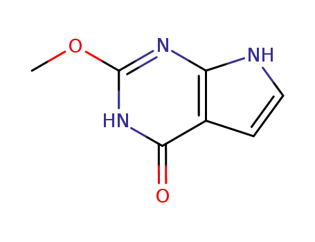 Molecular Structure of 90057-07-1 (6-HYDROXY-2-METHOXY-7-DEAZAPURINE)