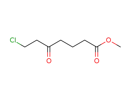 Molecular Structure of 51308-35-1 (Heptanoic acid, 7-chloro-5-oxo-, methyl ester)