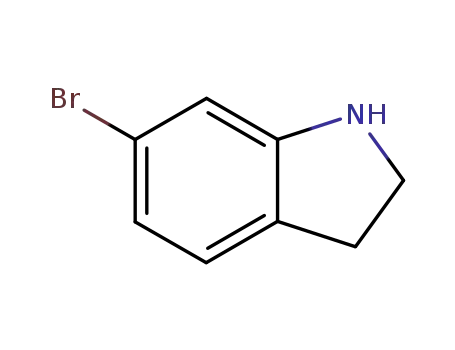 Molecular Structure of 63839-24-7 (6-BROMO-2,3-DIHYDRO-1H-INDOLE HYDROCHLORIDE)