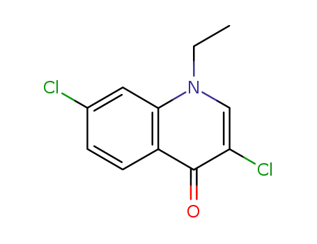 Molecular Structure of 93516-27-9 (4(1H)-Quinolinone, 3,7-dichloro-1-ethyl-)