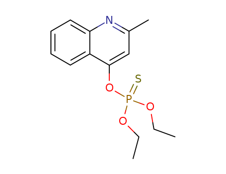 Phosphorothioic acid,O,O-diethyl O-(2-methyl-4-quinolinyl) ester