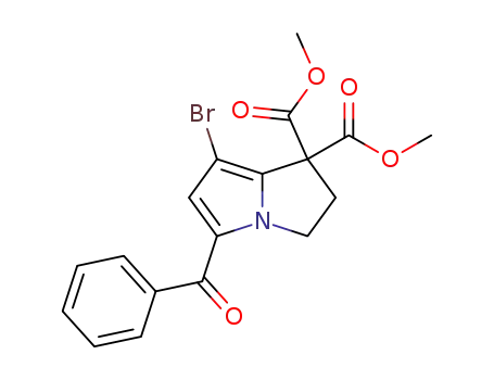 dimethyl 5-benzoyl-7-bromo-1,2-dihydro-3H-pyrrolo<1,2-a>pyrrole-1,1-dicarboxylate