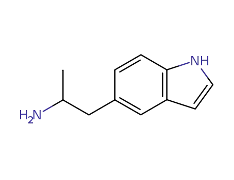 Molecular Structure of 3784-30-3 (5-(2-AMinopropyl)indole)