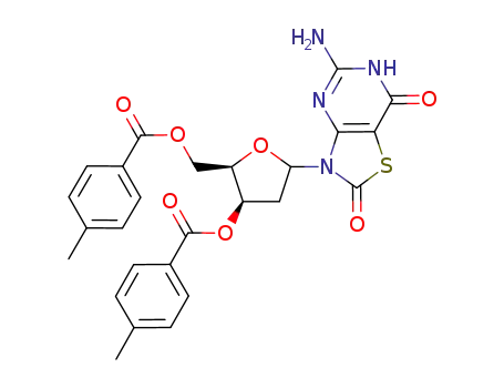 5-amino-3-(2-deoxy-3,5-di-O-toluoyl-D-erythro-pentofuranosyl)thiazolo<4,5-d>pyrimidine-2,7-dione