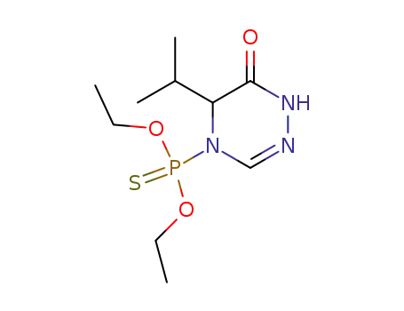 (5-Isopropyl-6-oxo-5,6-dihydro-1H-[1,2,4]triazin-4-yl)-phosphonothioic acid O,O-diethyl ester