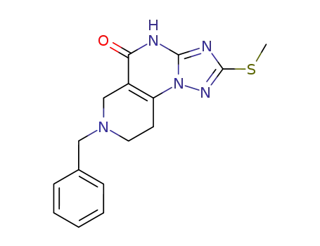6-benzyl-2-methylthio-5,6,7,8-tetrahydropyrido<4,3-e>-1,2,4-triazolo<1,5-a>pyrimidin-9(10H)-one