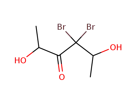 Molecular Structure of 137142-62-2 (3-Hexanone, 4,4-dibromo-2,5-dihydroxy-)