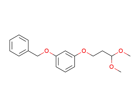 Molecular Structure of 144852-07-3 (Benzene, 1-(3,3-dimethoxypropoxy)-3-(phenylmethoxy)-)