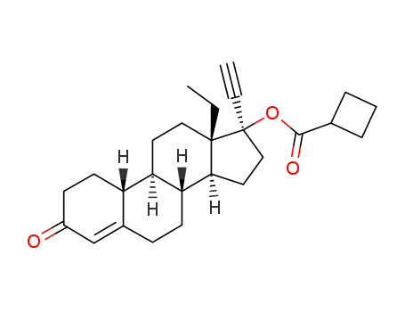 18,19-Dinorpregn-4-en-20-yn-3-one,17-[(cyclobutylcarbonyl)oxy]-13-ethyl-, (17a)- (9CI)