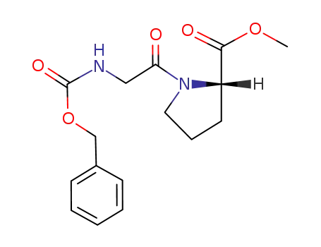 methyl 1-(2-phenylmethoxycarbonylaminoacetyl)pyrrolidine-2-carboxylate cas  66449-90-9