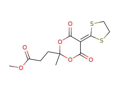 3-(5-[1,3]Dithiolan-2-ylidene-2-methyl-4,6-dioxo-[1,3]dioxan-2-yl)-propionic acid methyl ester