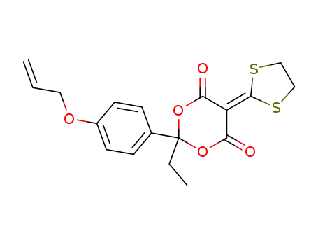 2-(4-Allyloxy-phenyl)-5-[1,3]dithiolan-2-ylidene-2-ethyl-[1,3]dioxane-4,6-dione