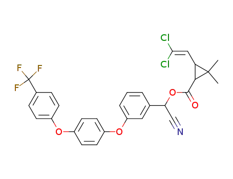 3-(2,2-Dichloro-vinyl)-2,2-dimethyl-cyclopropanecarboxylic acid cyano-{3-[4-(4-trifluoromethyl-phenoxy)-phenoxy]-phenyl}-methyl ester