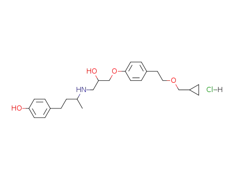 4-(3-{3-[4-(2-Cyclopropylmethoxy-ethyl)-phenoxy]-2-hydroxy-propylamino}-butyl)-phenol; hydrochloride
