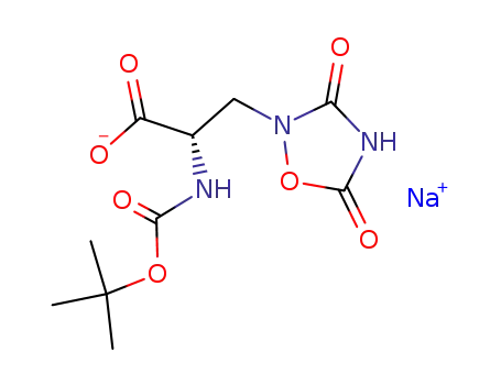 Sodium; (S)-2-tert-butoxycarbonylamino-3-(3,5-dioxo-[1,2,4]oxadiazolidin-2-yl)-propionate