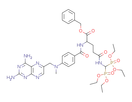 Nα-<4-amino-4-deoxy-N-10-methylpteroyl>-Nδ-<1,1-bis(diethylphosphono)methyl>glutamine benzyl ester