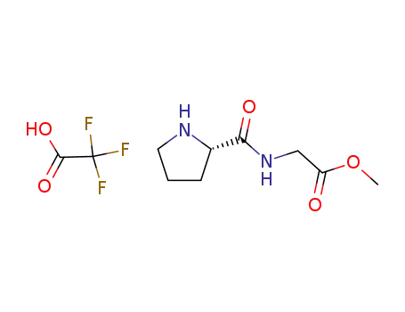 [(pyrrolidine-2-carbonyl)-amino]acetic acid methyl ester trifluoroacetate