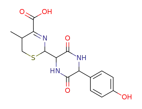 2-[5-(4-Hydroxy-phenyl)-3,6-dioxo-piperazin-2-yl]-5-methyl-5,6-dihydro-2H-[1,3]thiazine-4-carboxylic acid